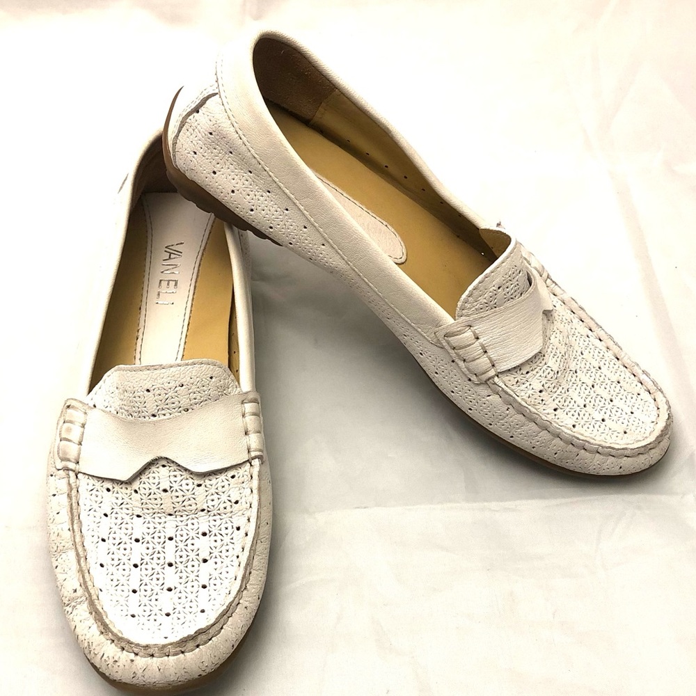 Vaneli White Loafers